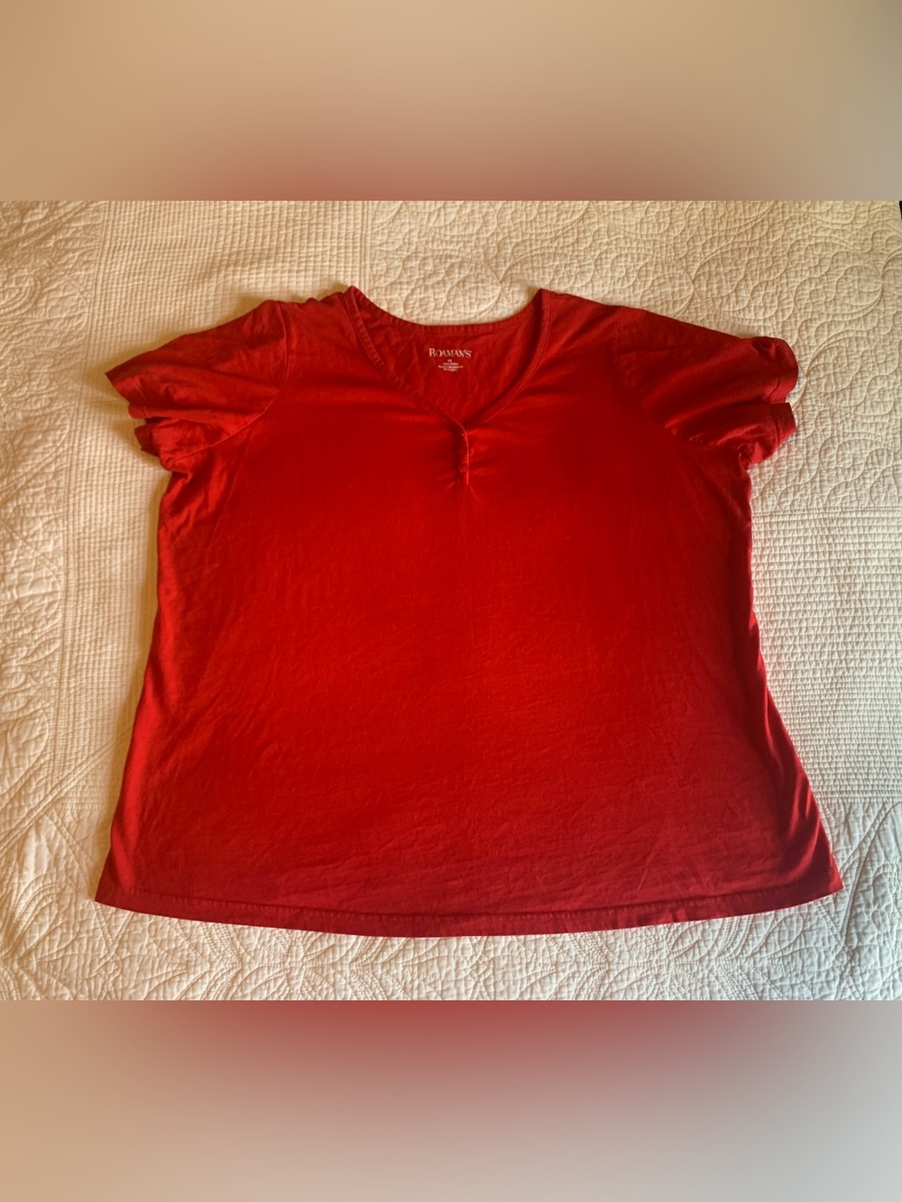Roaman's Brand plus size short sleeve tee shirt